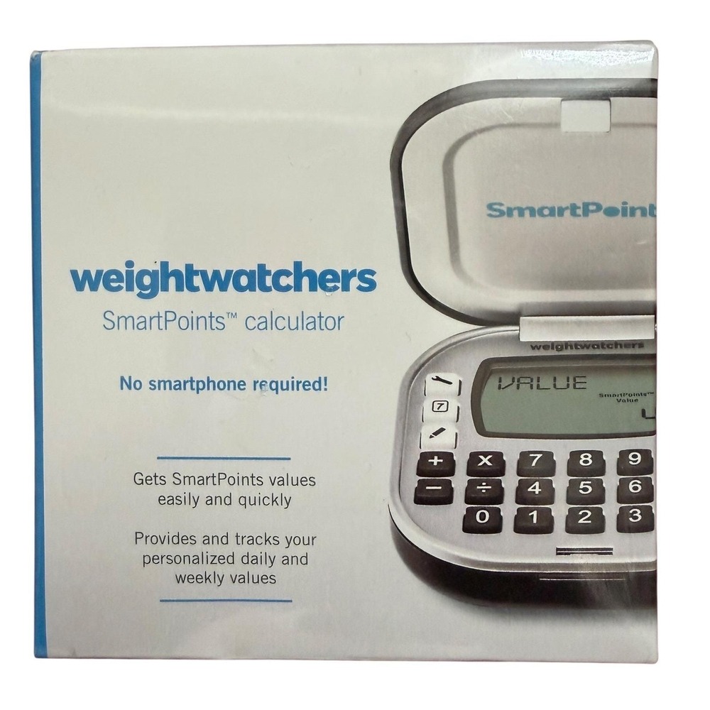 Weight Watchers SmartPoints Calculator Handheld Diet Tracker Silver 30083 NEW‎